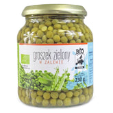 Grüne Erbsen in Salzlake im Glas BIO 350 g (230 g) - BIO EUROPA